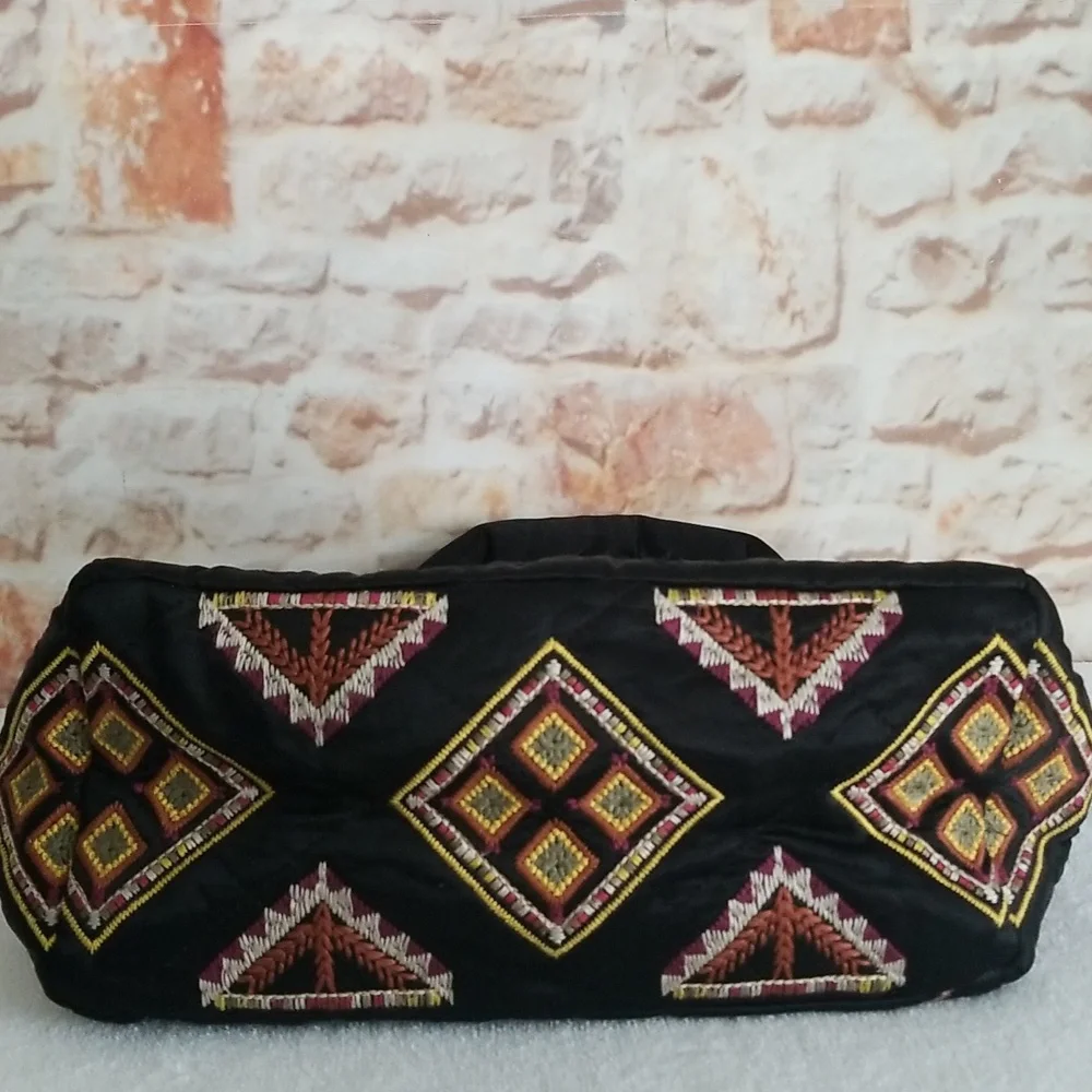 New Johnny Was Lilith Quilted Satin Tote - Picture 9 of 14